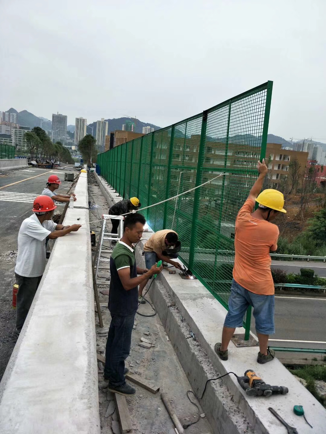 橋梁防拋網安裝